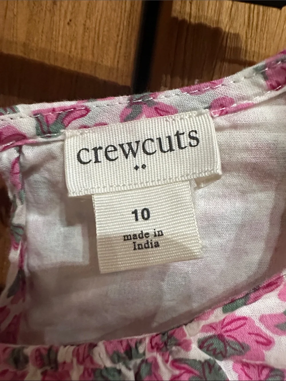 Crewcuts Pink Floral Long-Sleeve Tiered Dress